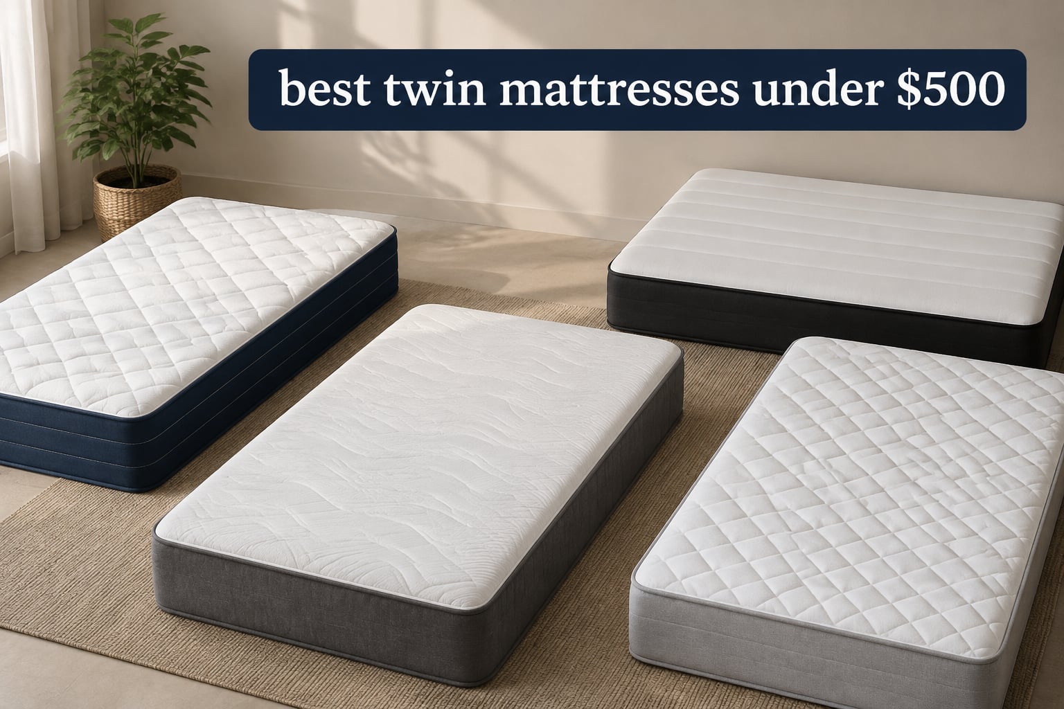 best twin mattresses under $500