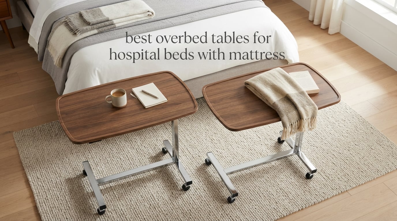 best overbed tables for hospital beds with mattress