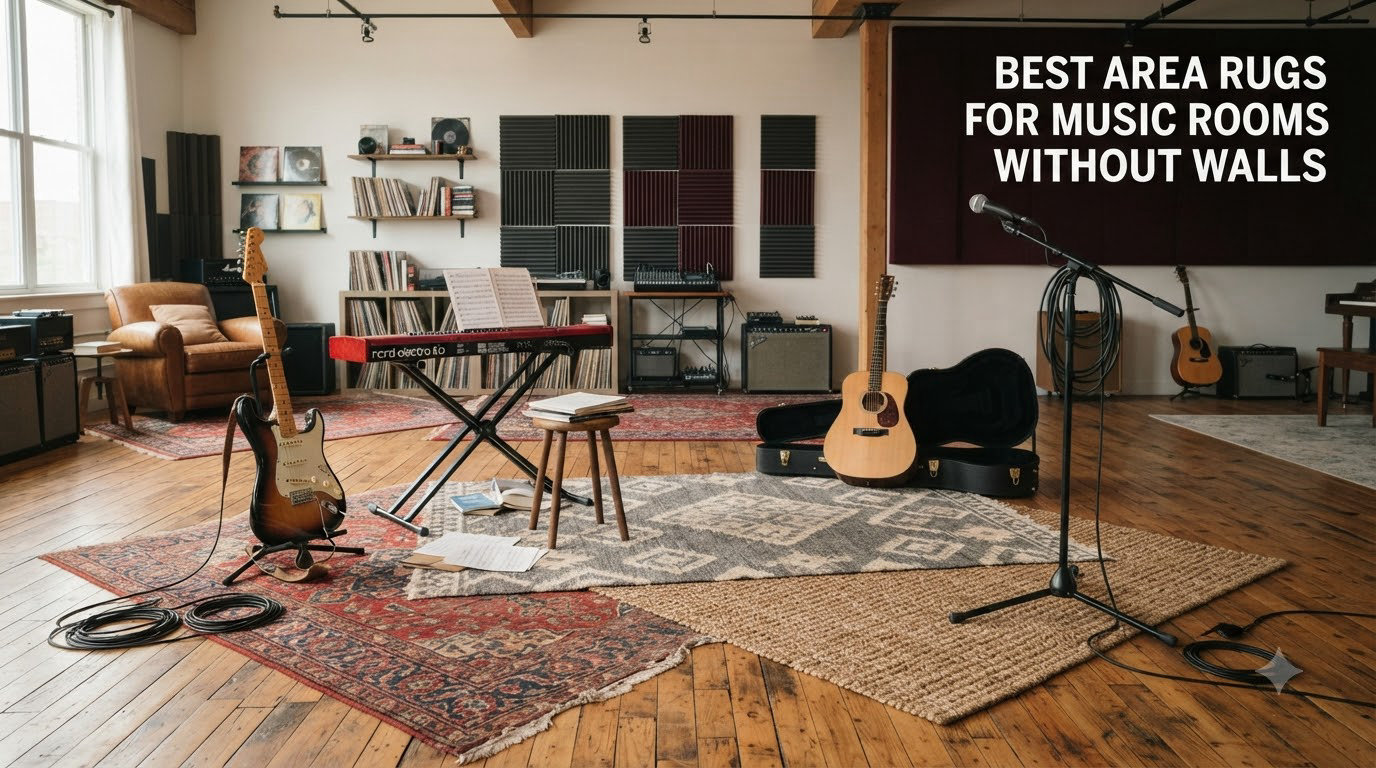 best area rugs for music rooms without walls