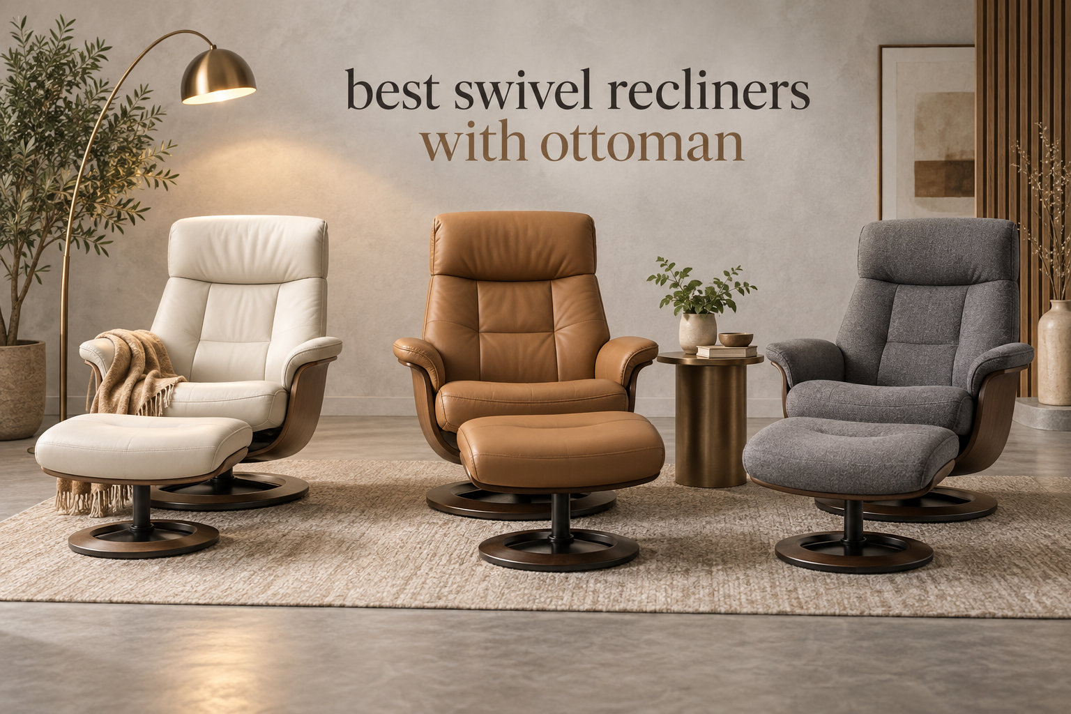 best swivel recliners with ottoman