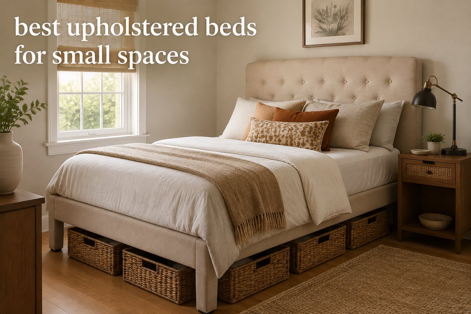 best upholstered beds for small spaces