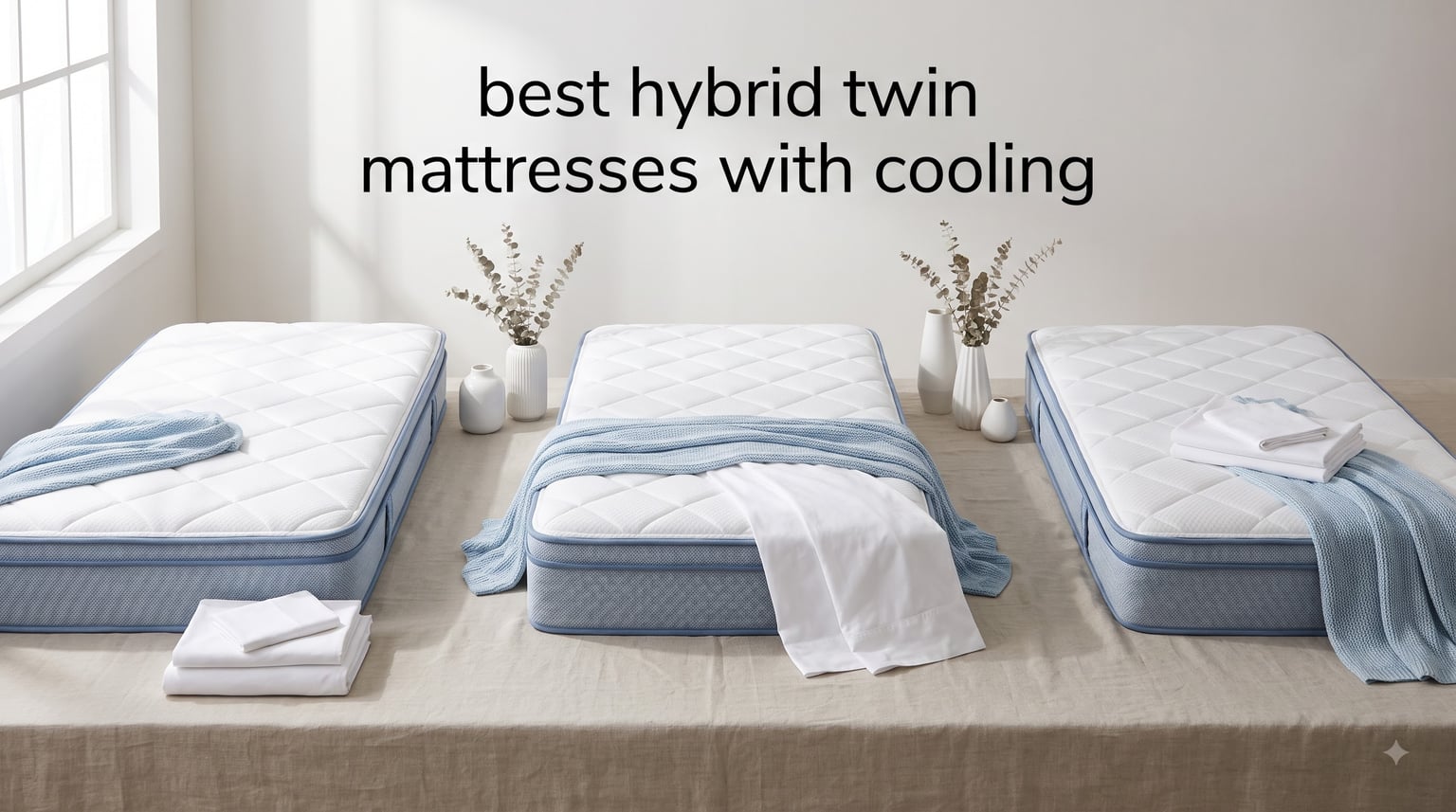 best hybrid twin mattresses with cooling