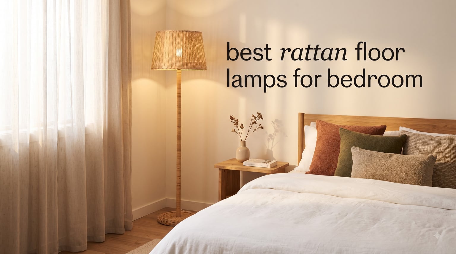 best rattan floor lamps for bedroom