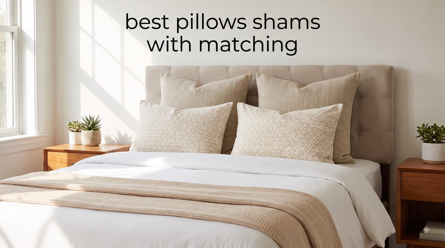 best pillows shams with matching