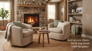 best accent chairs for living room with fireplace