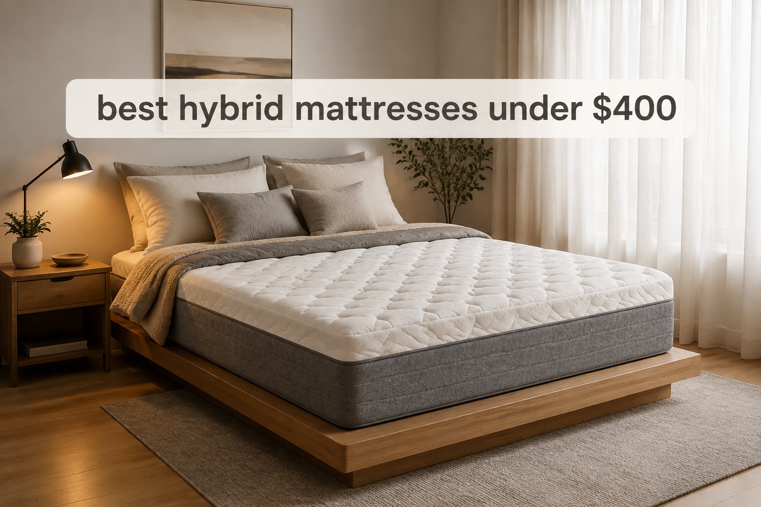 best hybrid mattresses under $400