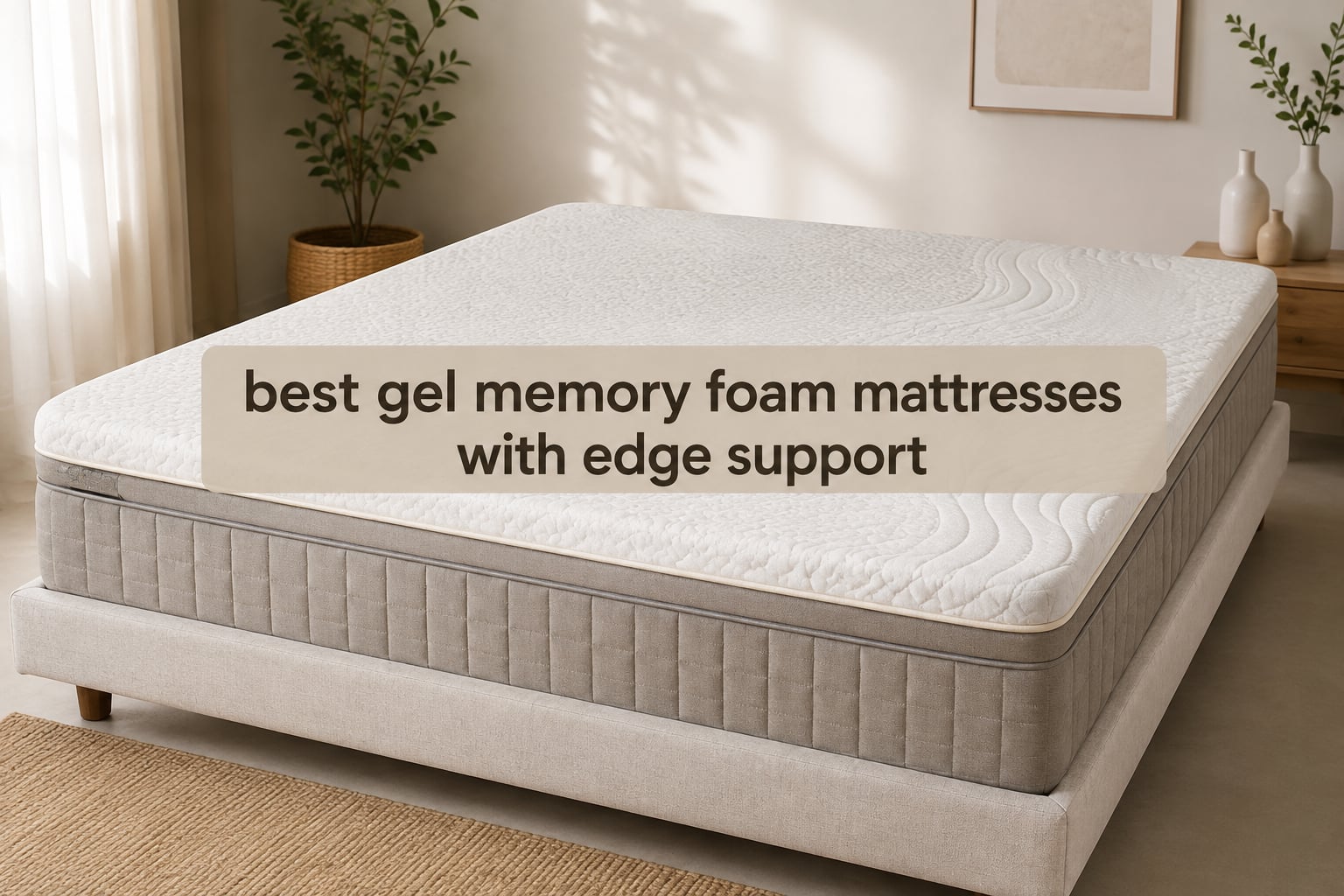 best gel memory foam mattresses with edge support