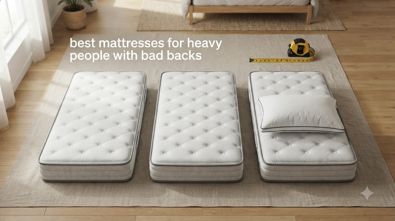 best mattresses for heavy people with bad backs