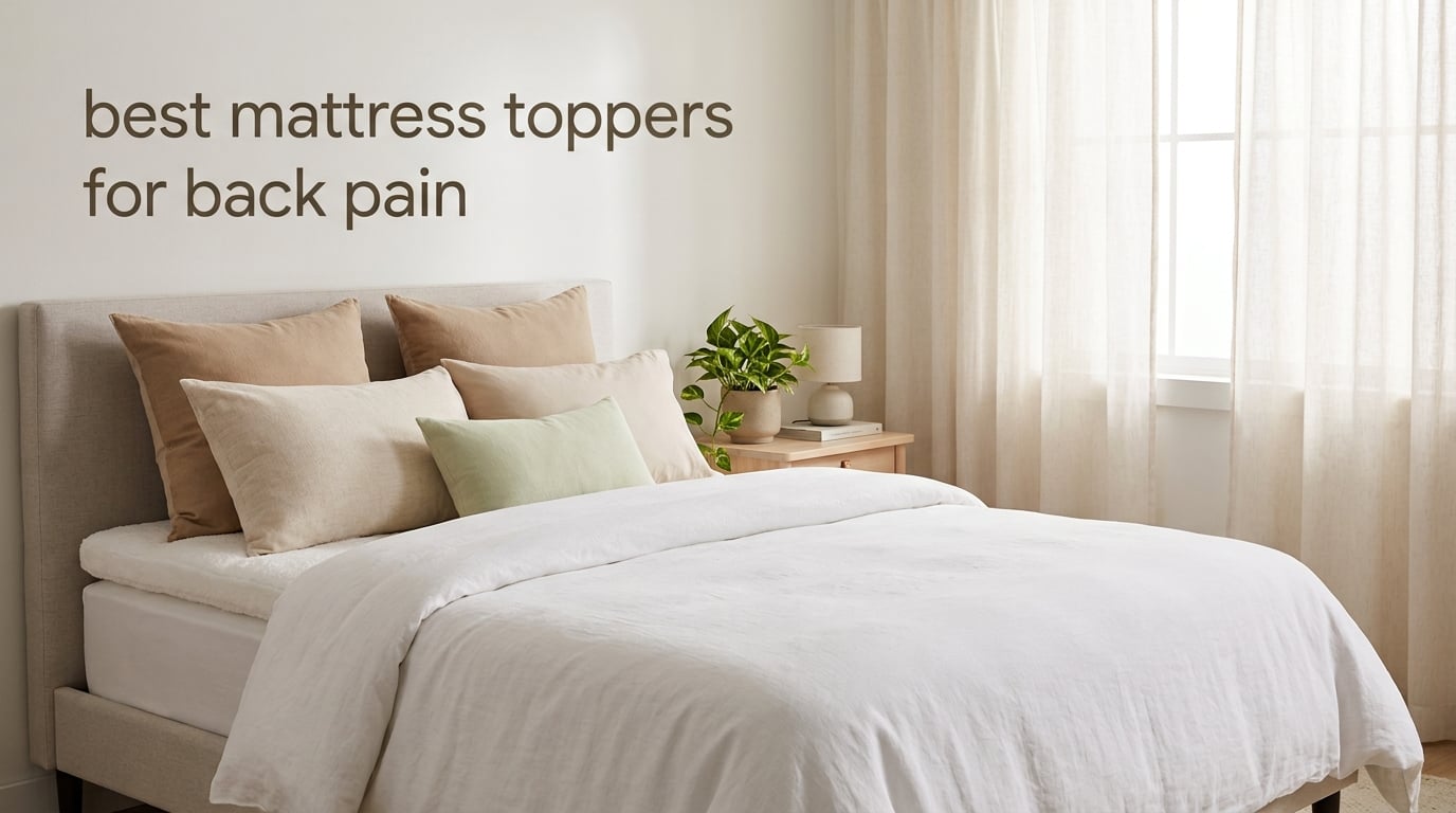 best mattresses toppers for back pain with bad