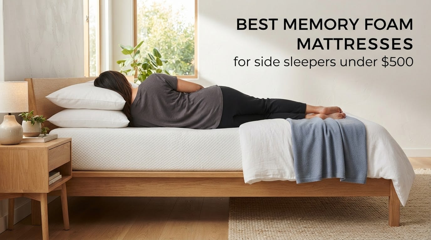 best memory foam mattresses for side sleepers under $500