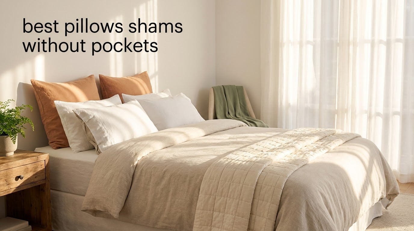 best pillows shams without pockets