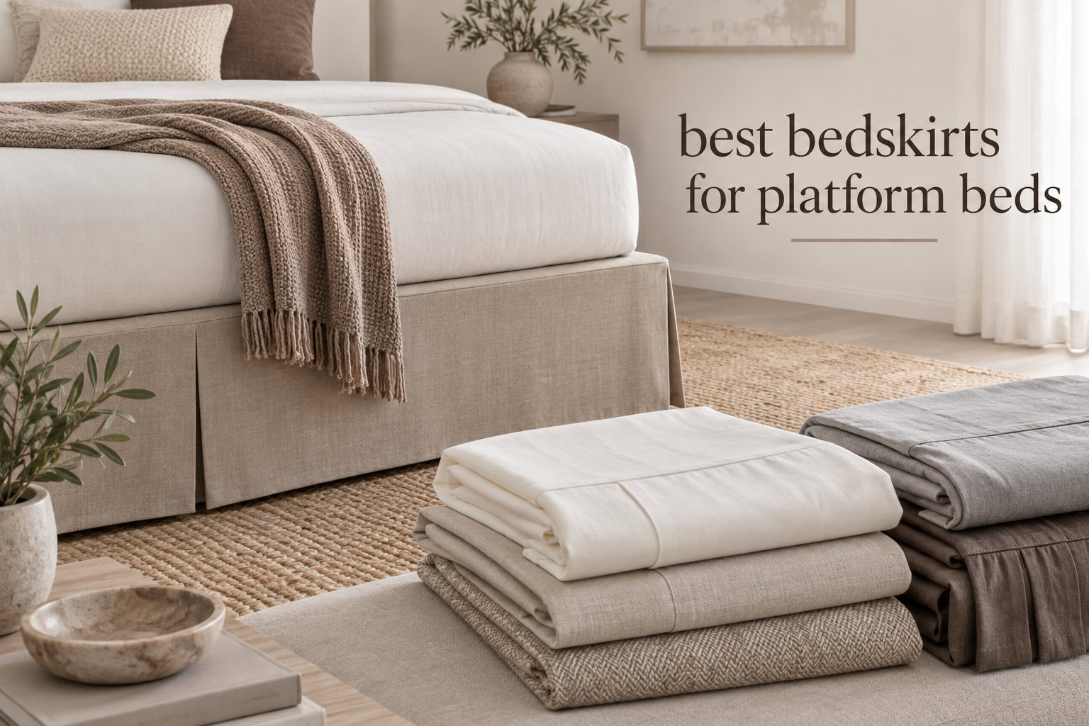 best bedskirts for platform beds