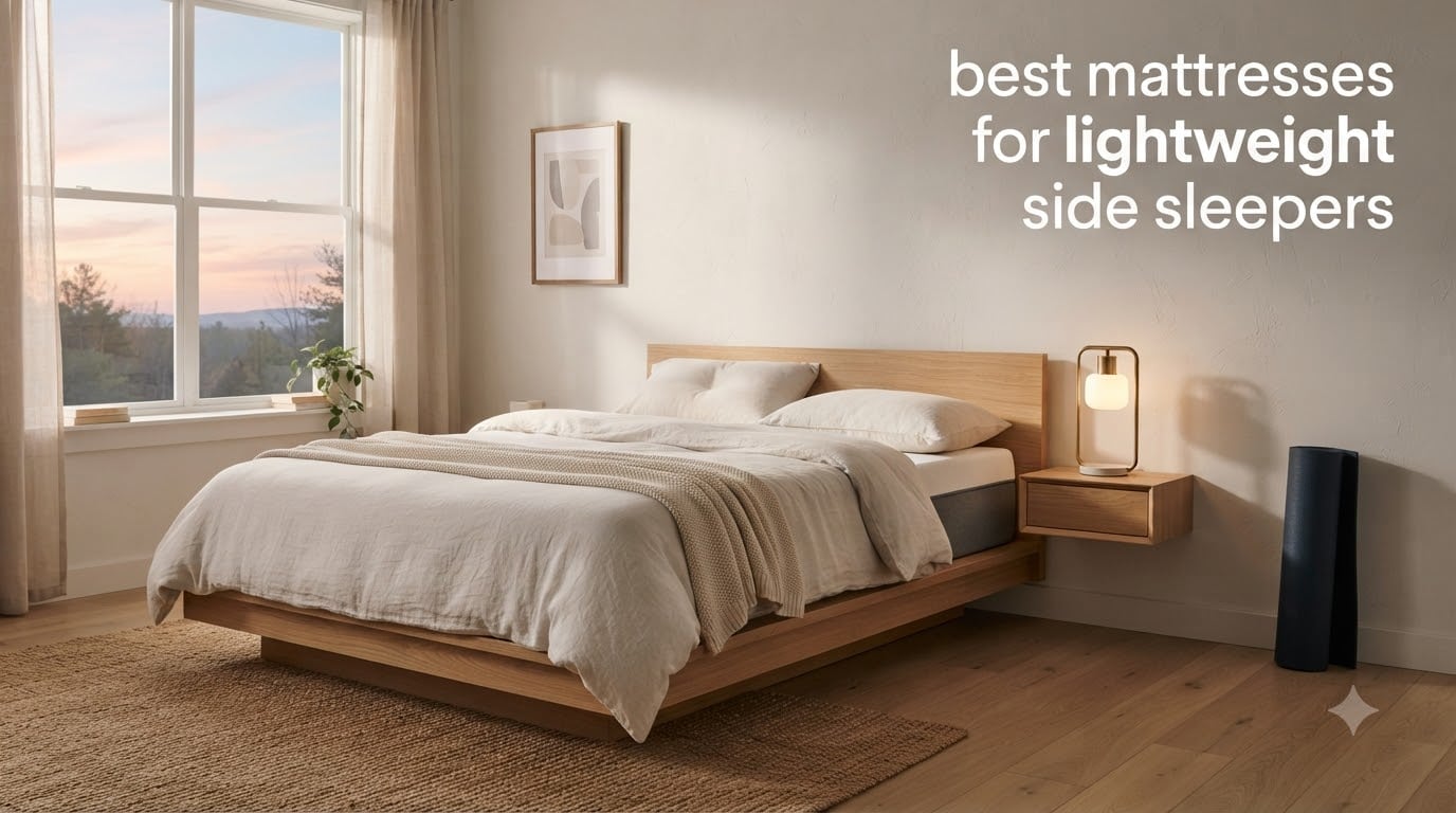 best mattresses for lightweight side sleepers