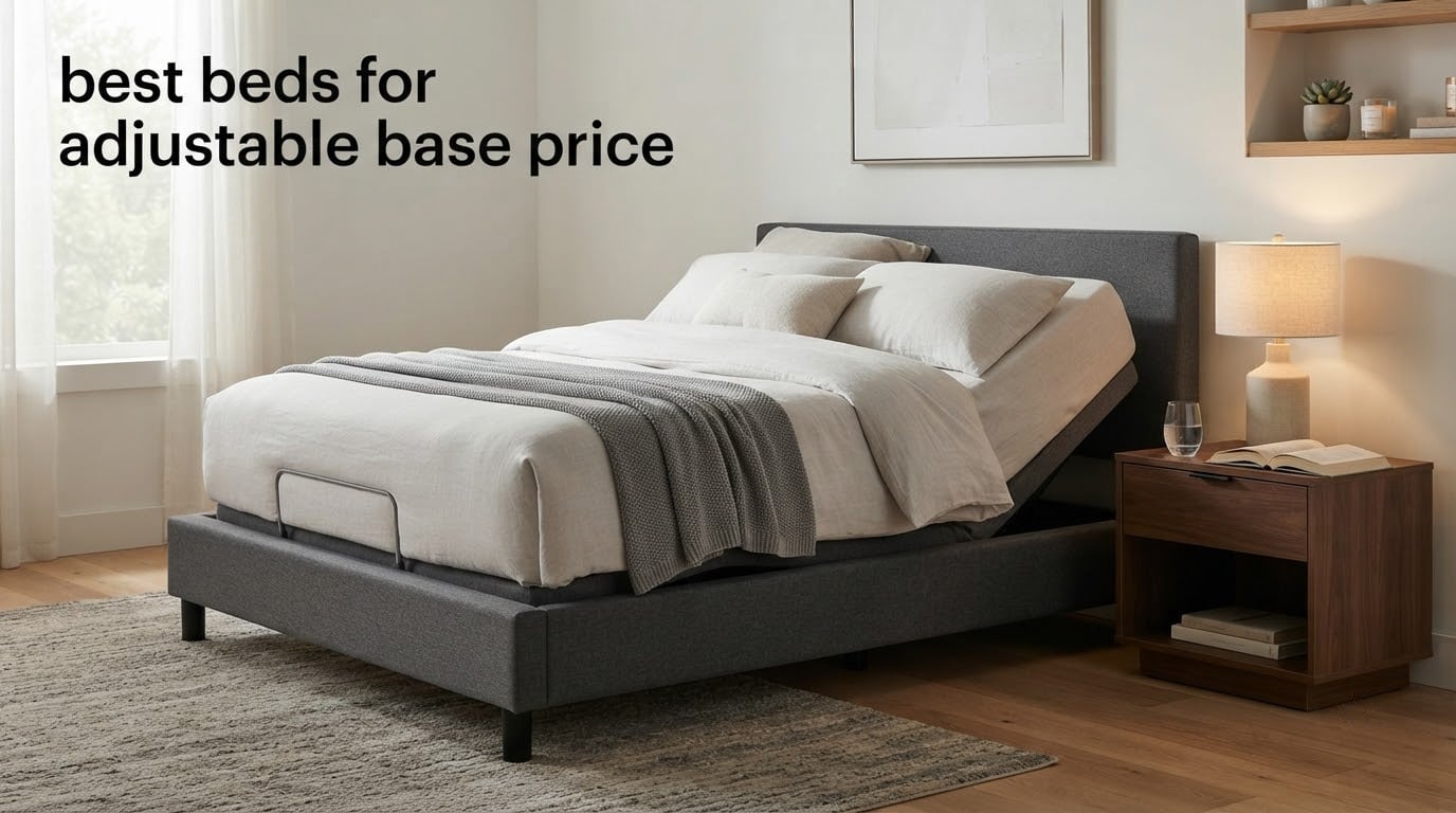 best beds for adjustable base price