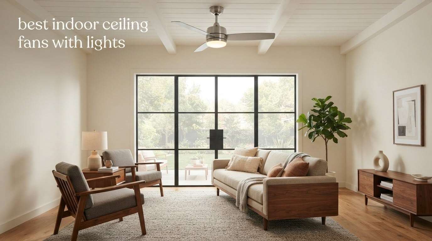 best indoor ceiling fans with lights
