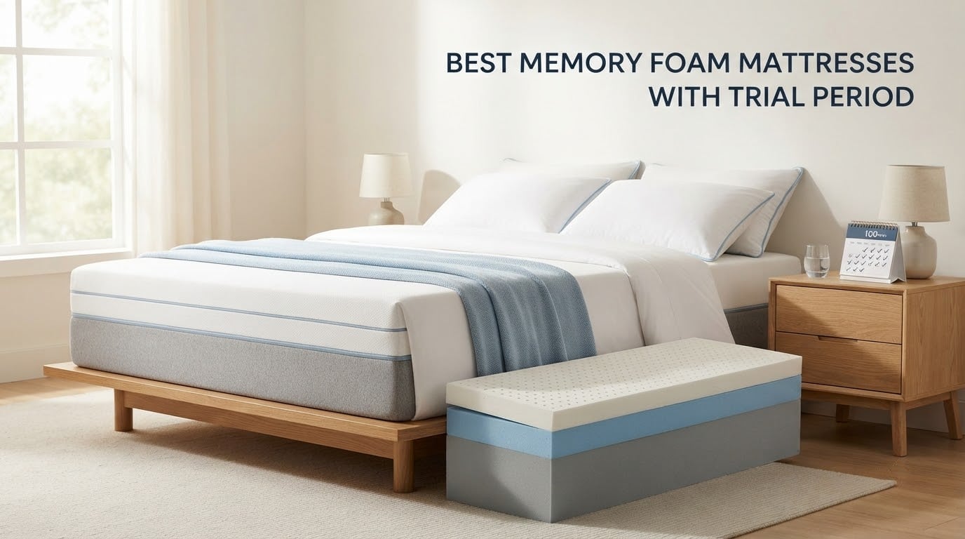 best memory foam mattresses with trial period