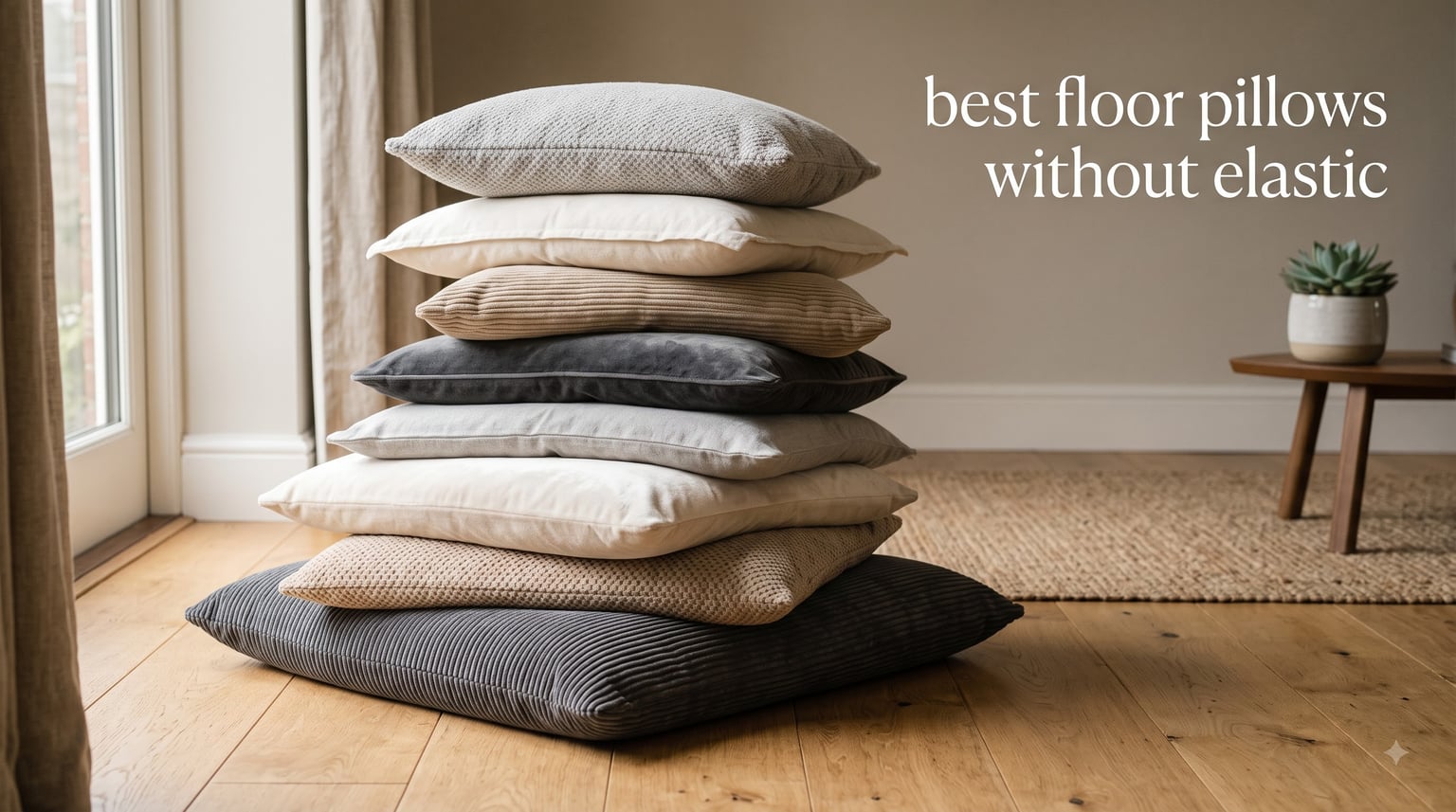 best floor pillows without elastic