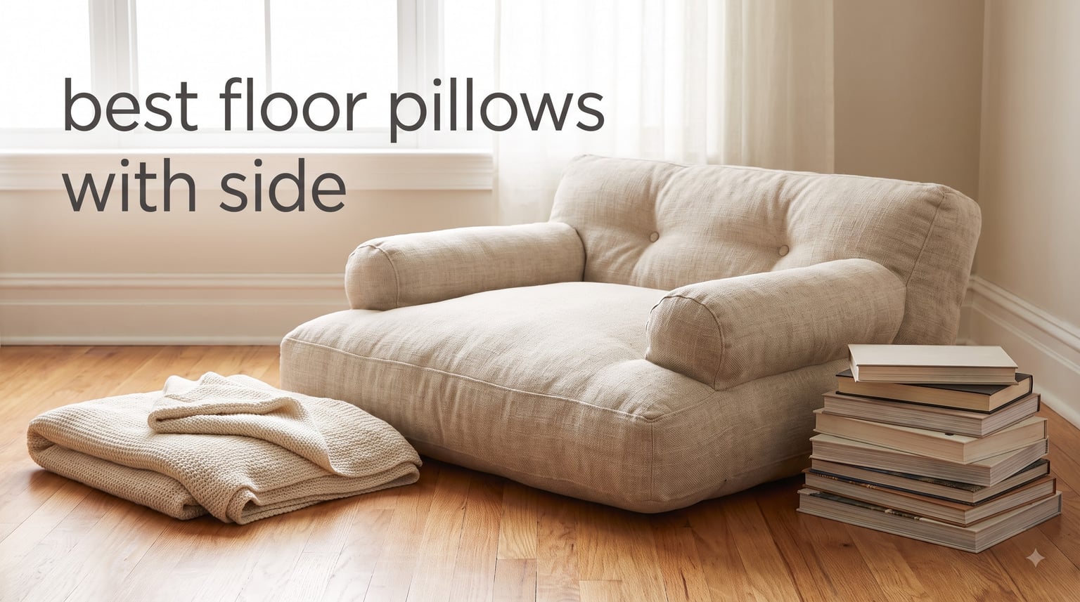 best floor pillows with side