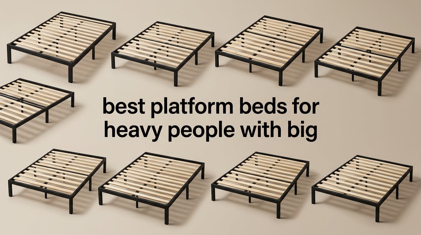 best platform beds for heavy people with big