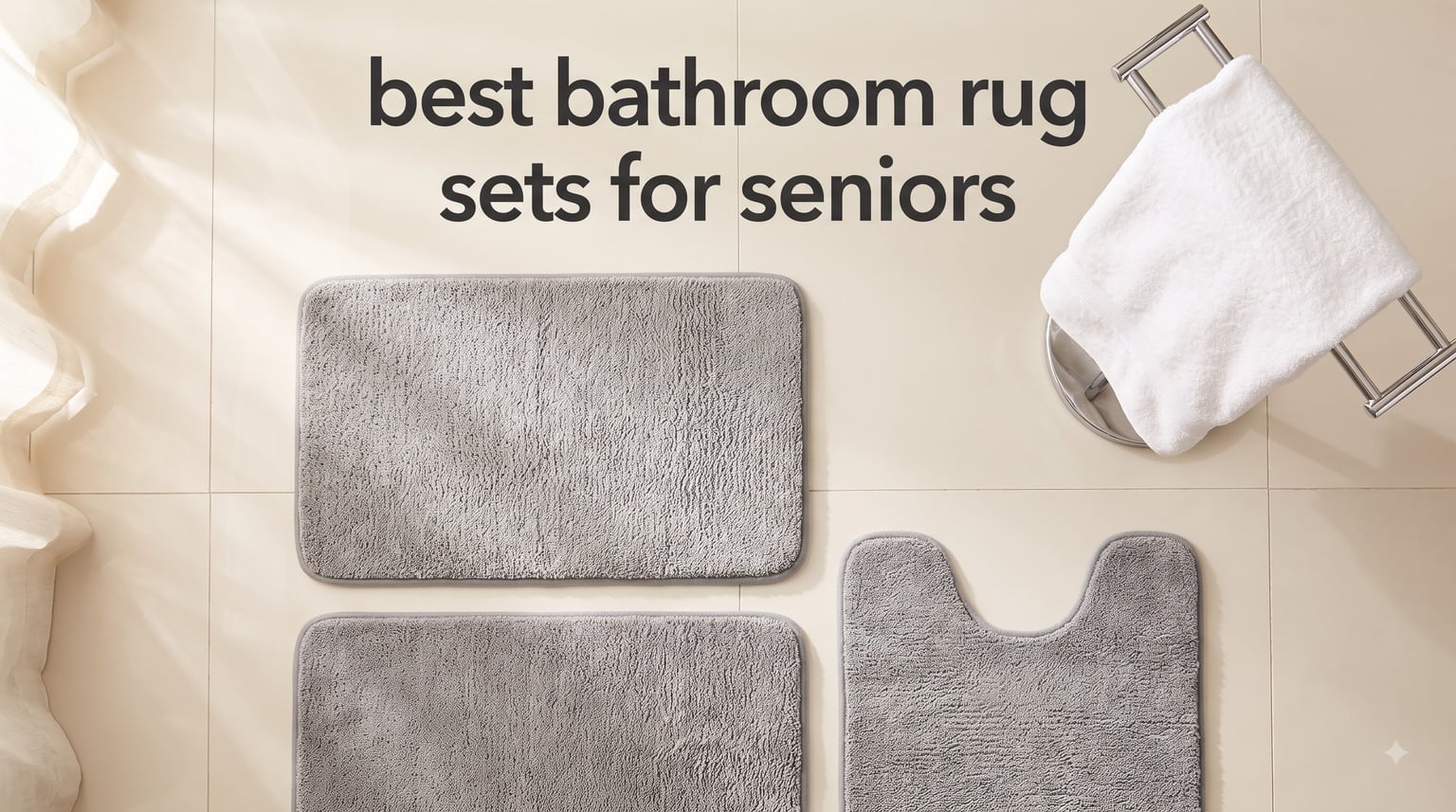 best bathroom rug sets for seniors