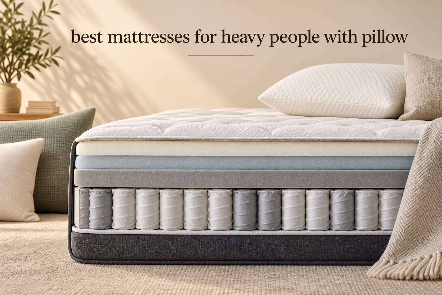 best mattresses for heavy people with pillow