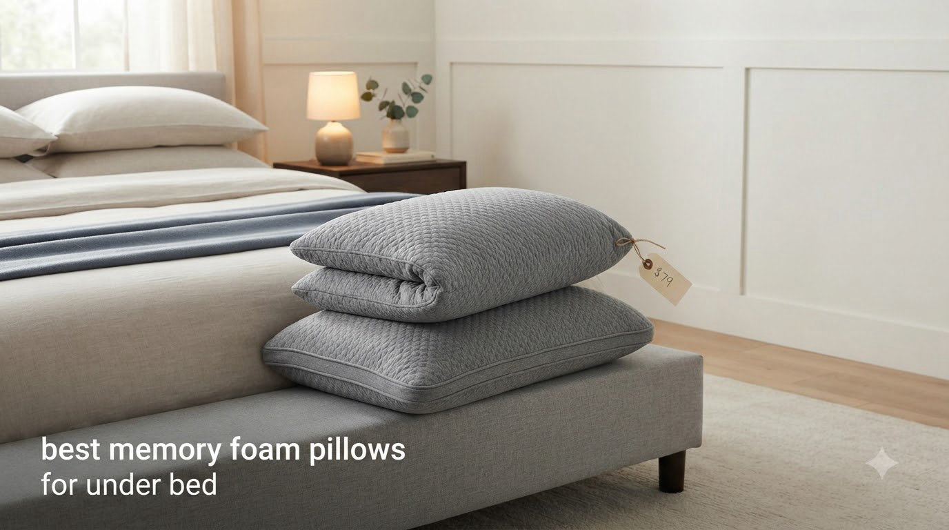 best memory foam pillows for under bed