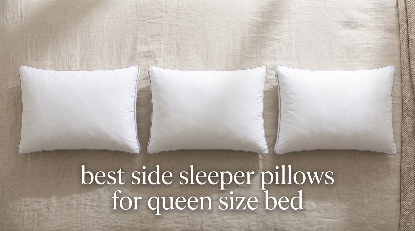 best side sleeper pillows for queen size bed