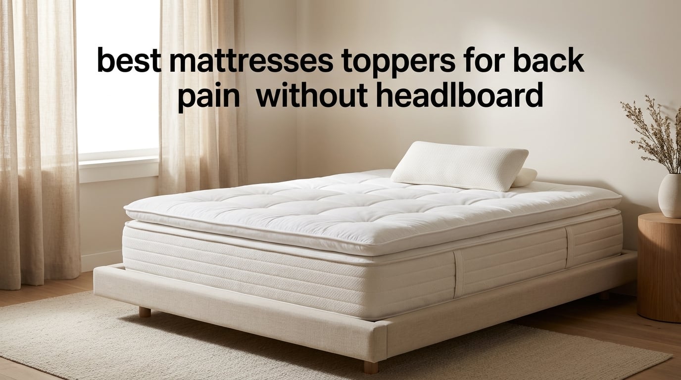 best mattresses toppers for back pain without headboard