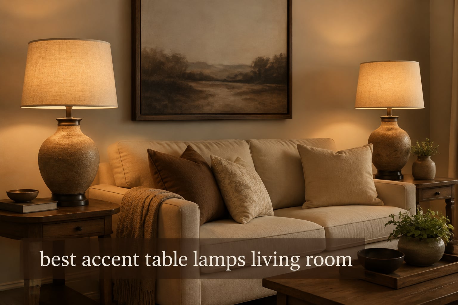 best accent table lamps living room