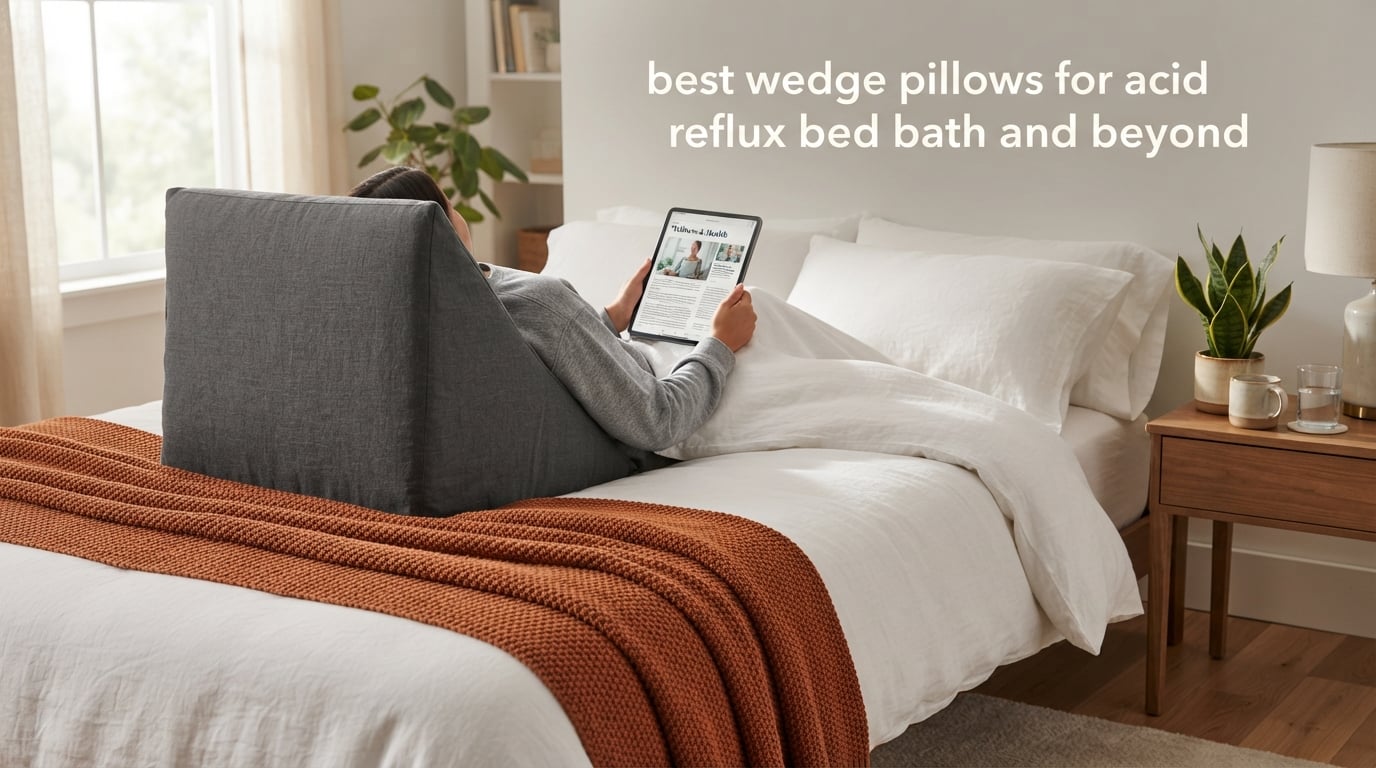 best wedge pillows for acid reflux bed bath and beyond