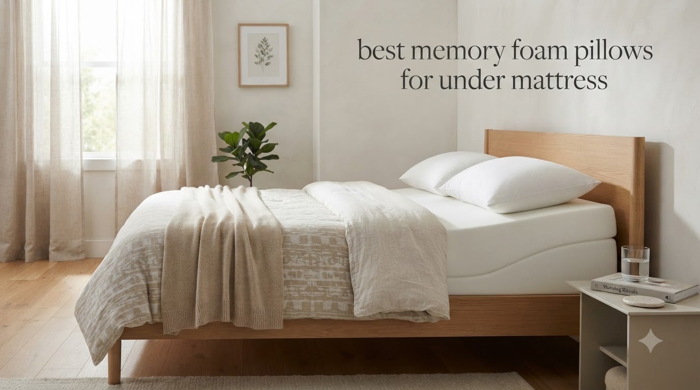 best memory foam pillows for under mattress