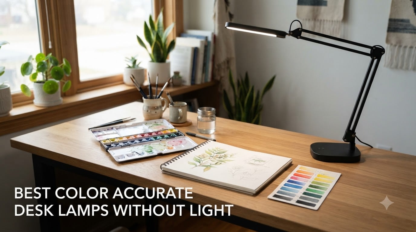 best color accurate desk lamps without light