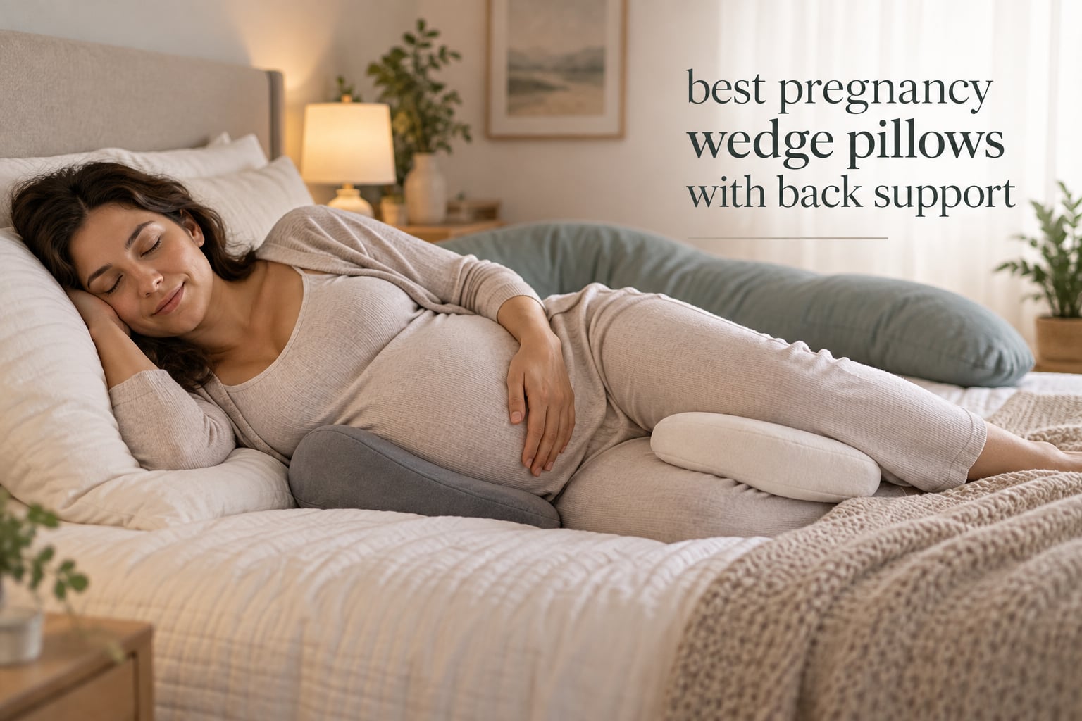 best pregnancy wedge pillows with back support