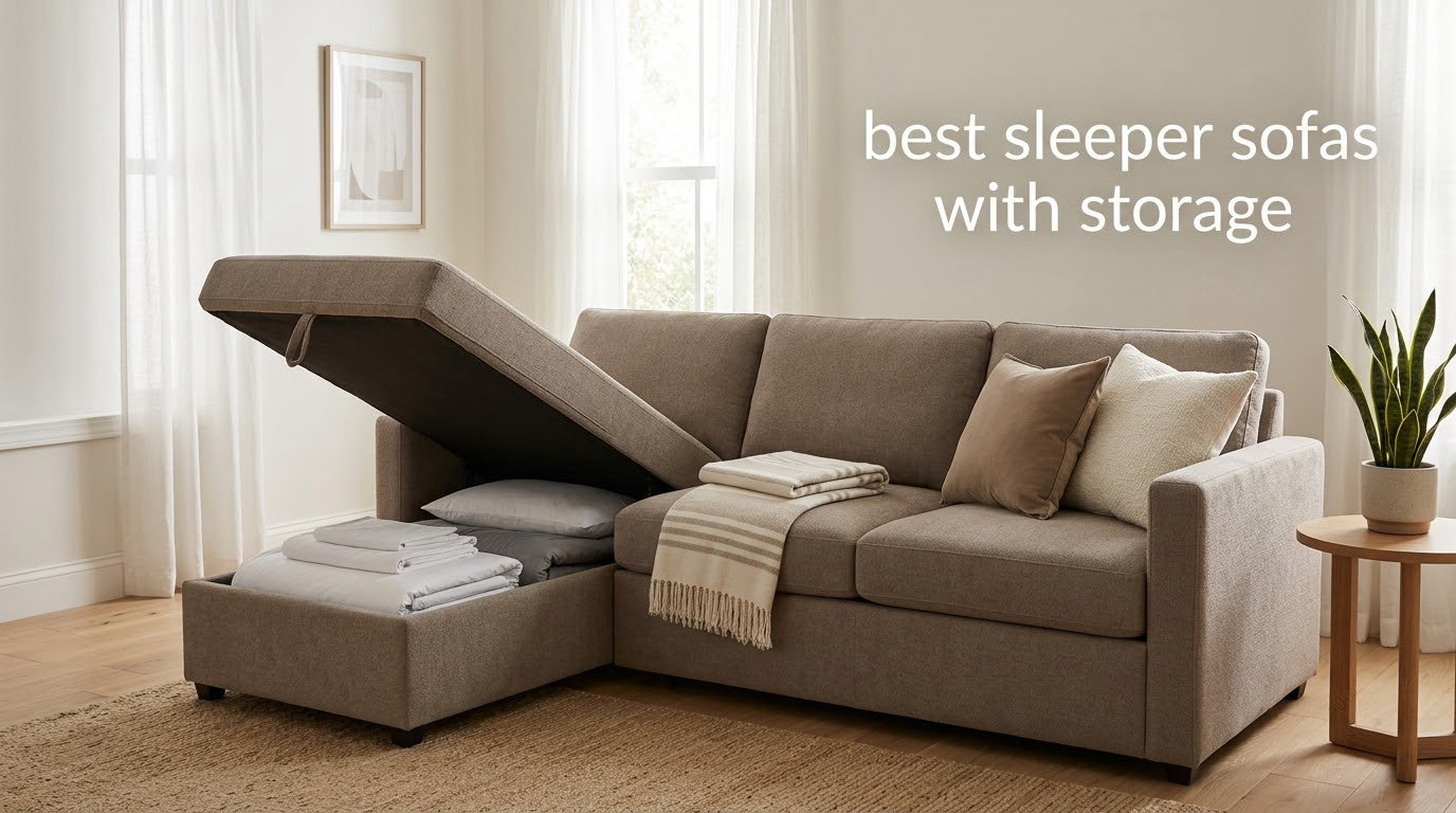 best sleeper sofas with storage