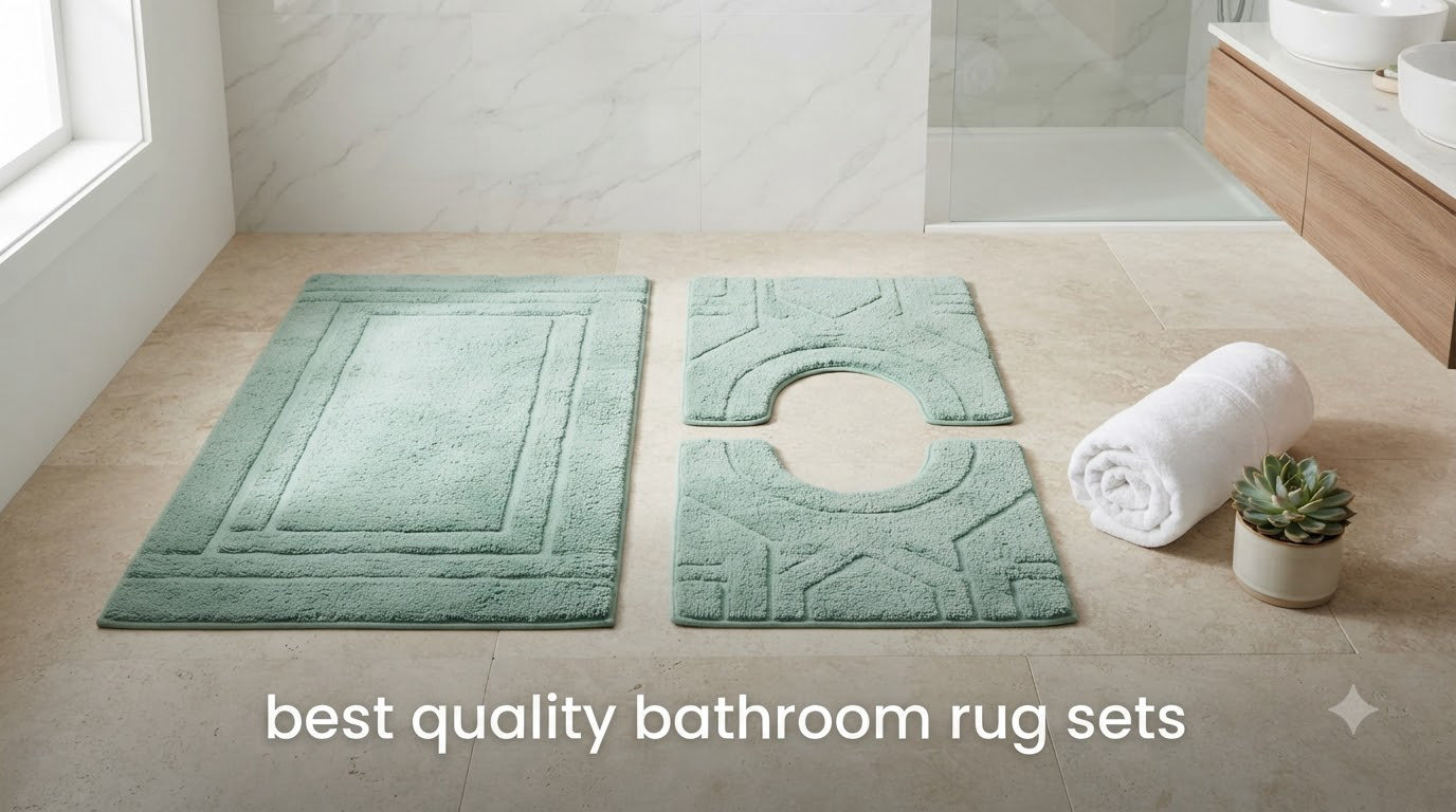 best quality bathroom rug sets