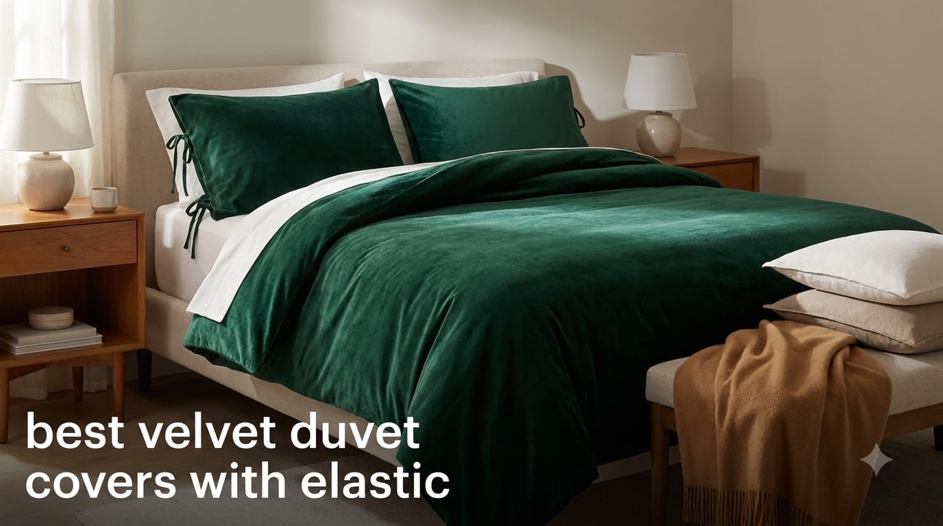 best velvet duvet covers with elastic
