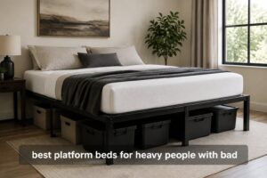 best platform beds for heavy people with bad