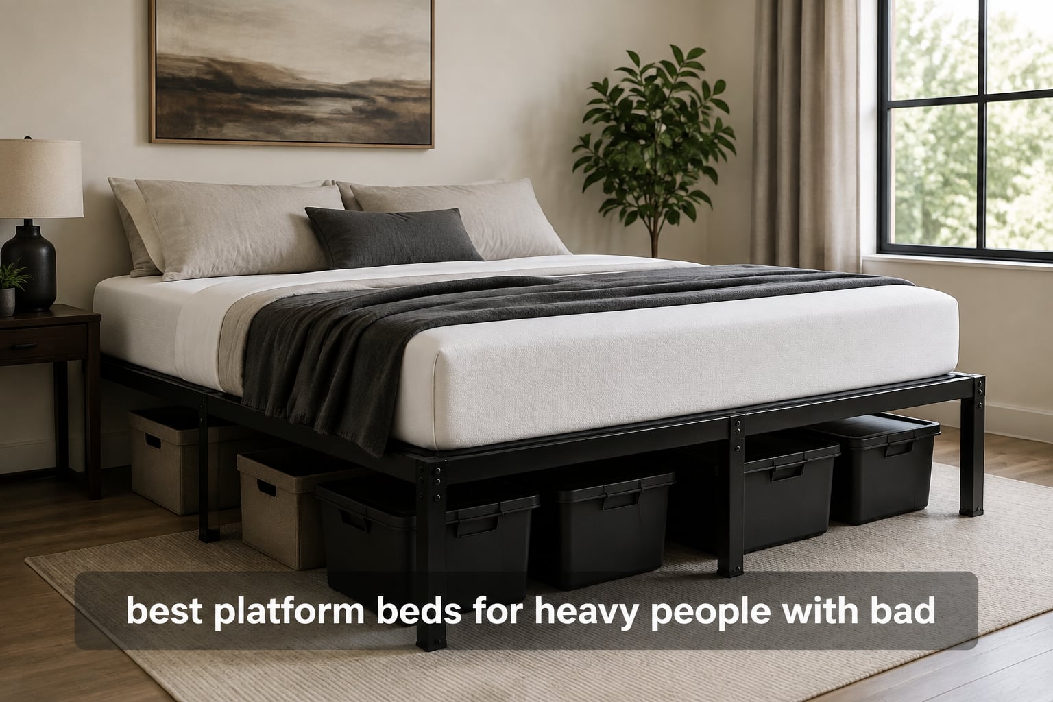 best platform beds for heavy people with bad