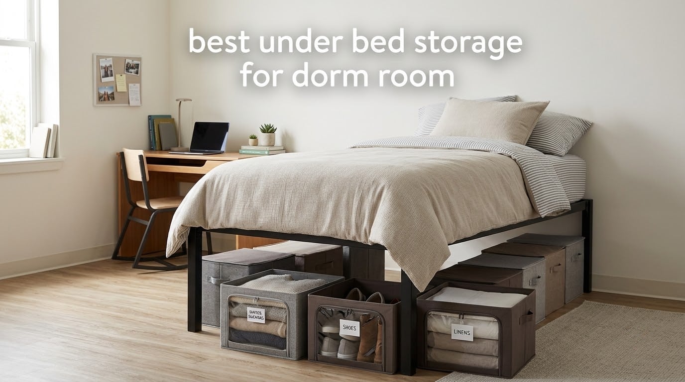 best under bed storage for dorm room