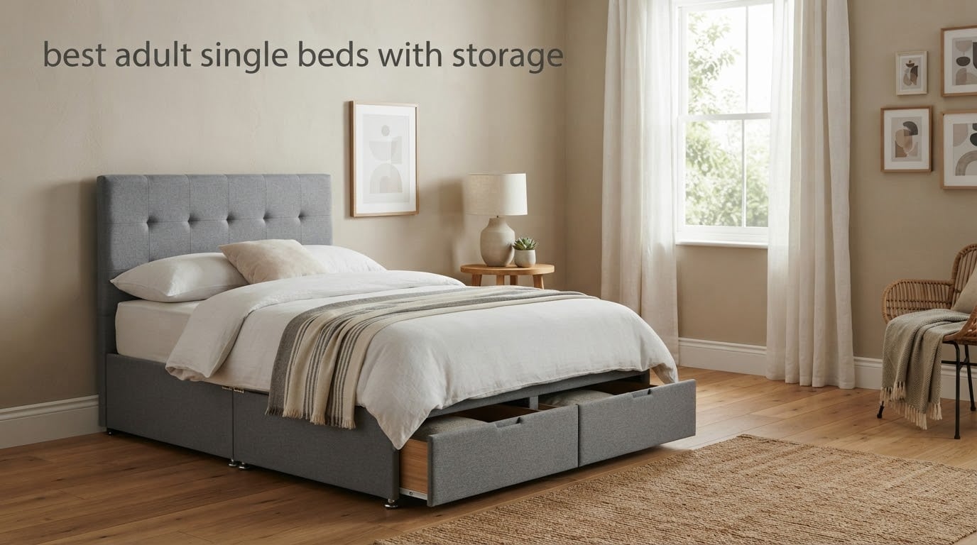 best adult single beds with storage