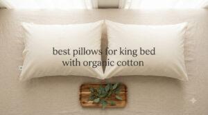 best pillows for king bed with organic cotton