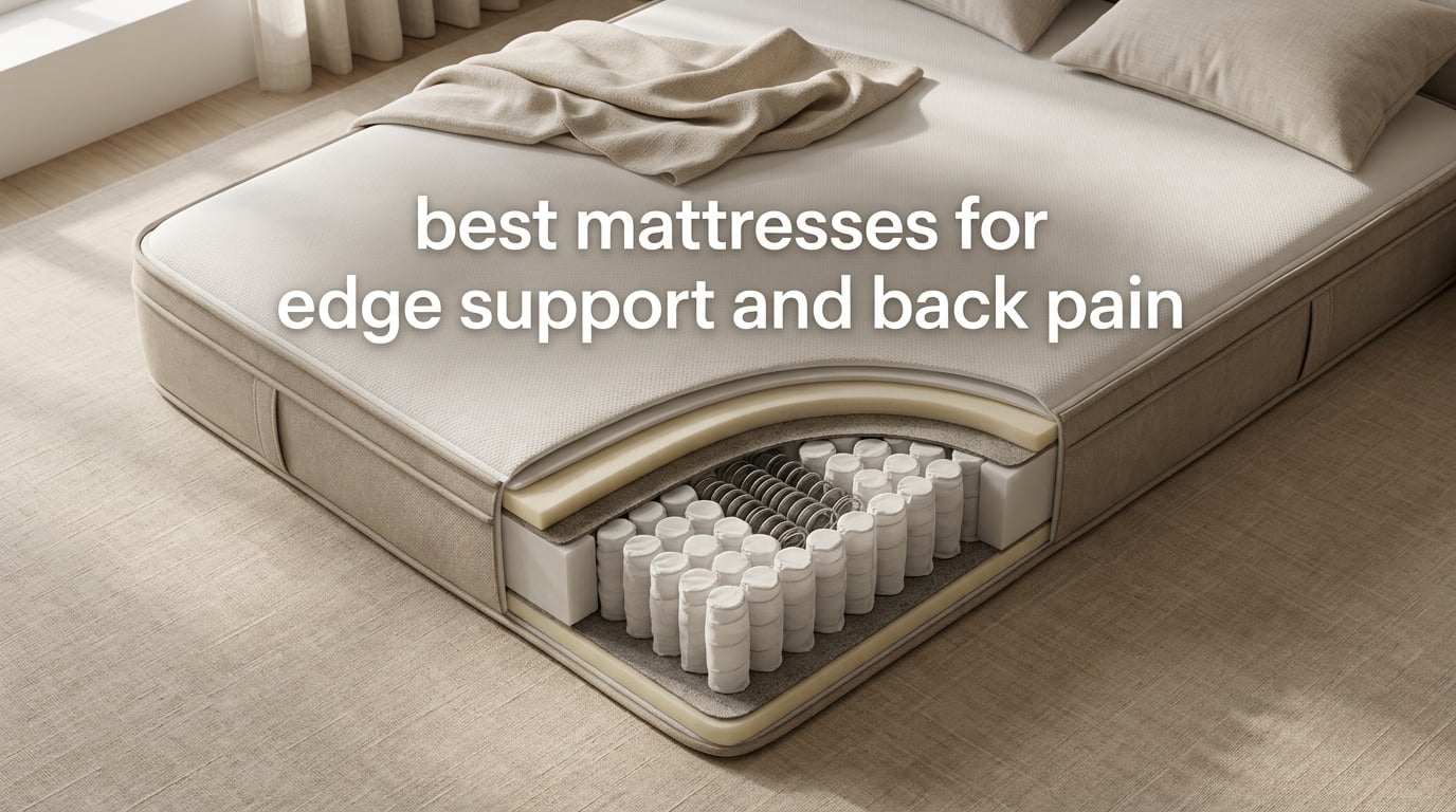 best mattresses for edge support and back pain