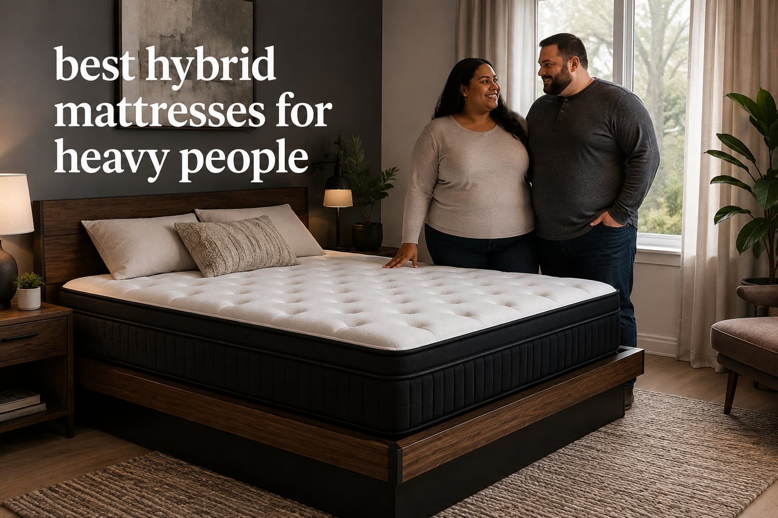 best hybrid mattresses for heavy people