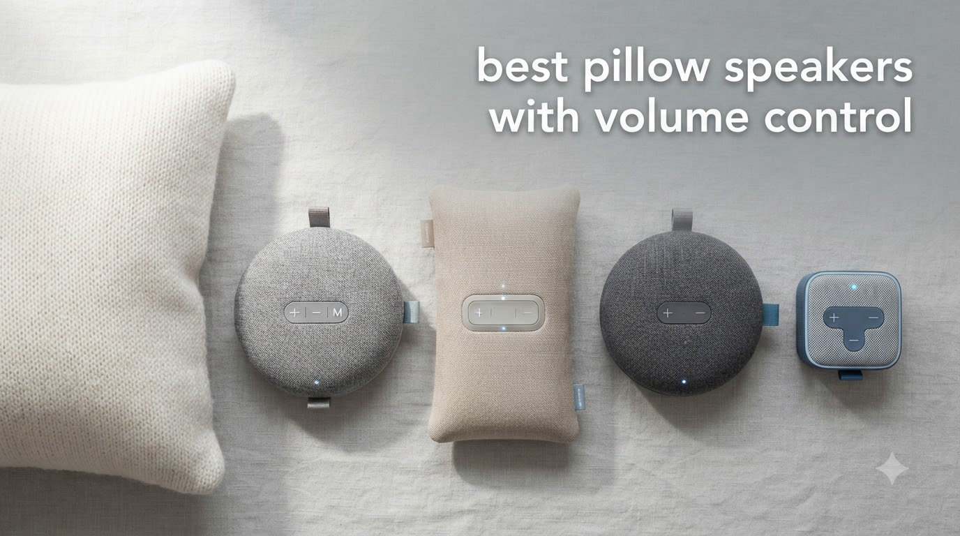 best pillow speakers with volume control