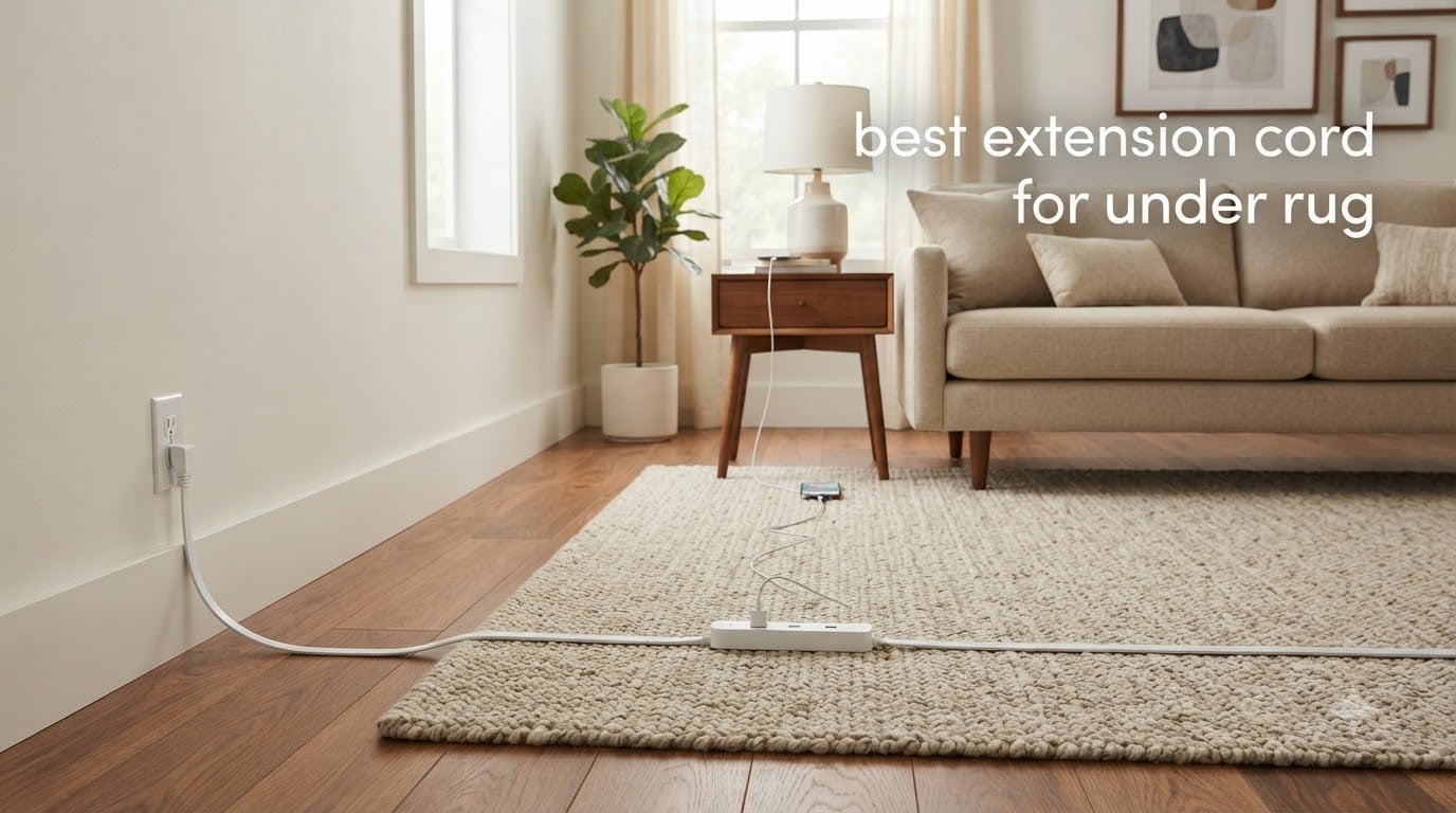 best extension cord for under rug