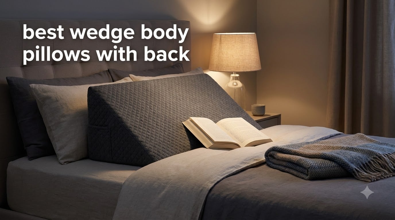 best wedge body pillows with back