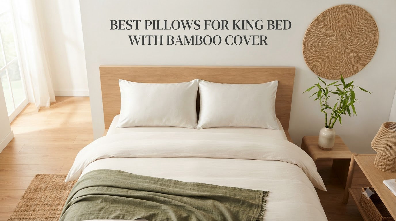 best pillows for king bed with bamboo cover