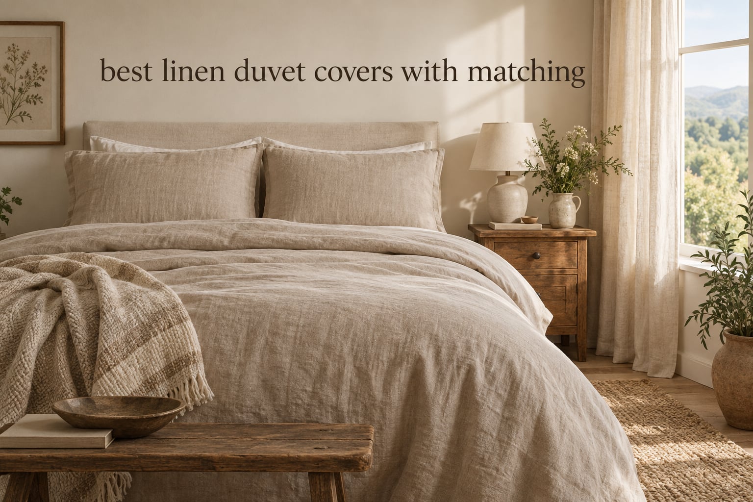 best linen duvet covers with matching