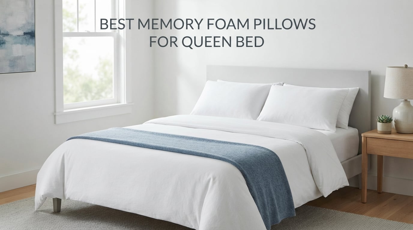 best memory foam pillows for queen bed