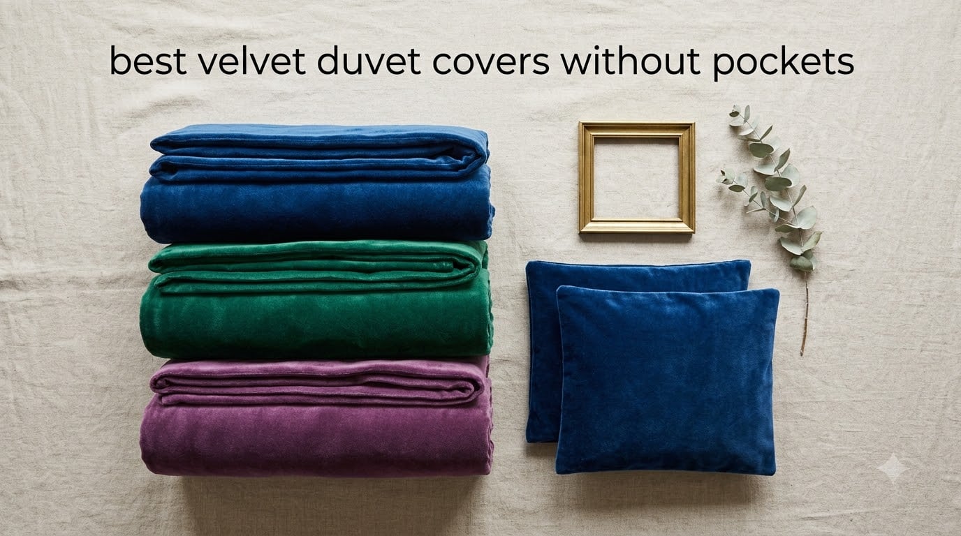 best velvet duvet covers without pockets